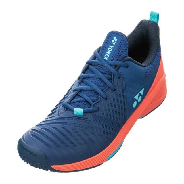 YONEX ヨネックス パワークッションソニケージ3WGC ディープブルー 24.5 SHTS3WGC 566 | スポーツ 運動 テニス用品 テニスシューズ シューズ 靴 くつ ゴム底 ローカット 24.5cm 3Dパワーカーボン オムニ