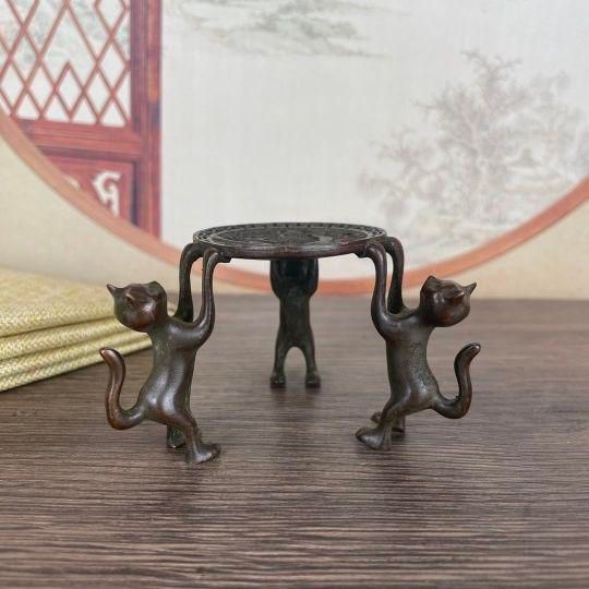 亭子薫香炉 銅香炉 香道具 装飾品 工芸品 美術品 置物