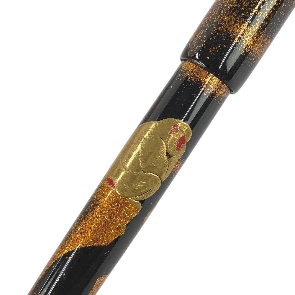 ■美品■申■林勝■　パイロット 蒔絵 万年筆 國光会 干支 三猿 ペン先 K18 GP 箱 【283956】★ □美品□申□林勝□ パイロット 蒔絵 万年筆 國光会 干支 三猿 ペン先