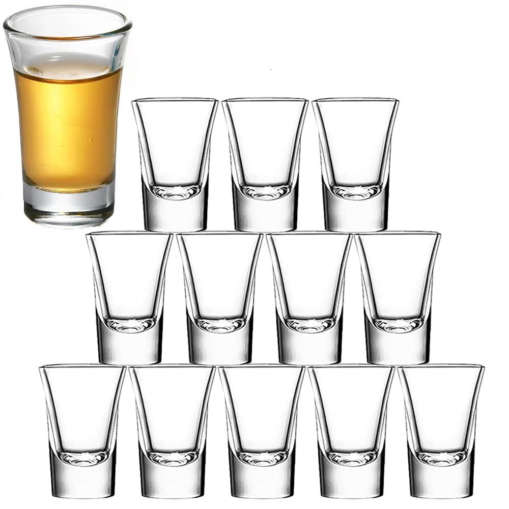 【在庫処分】テキーラグラス ミニ ヘビーベースの30mlウイスキーグラスセット (12) クリアシミニショットグラス 12個-30ml Batoneショットグラス