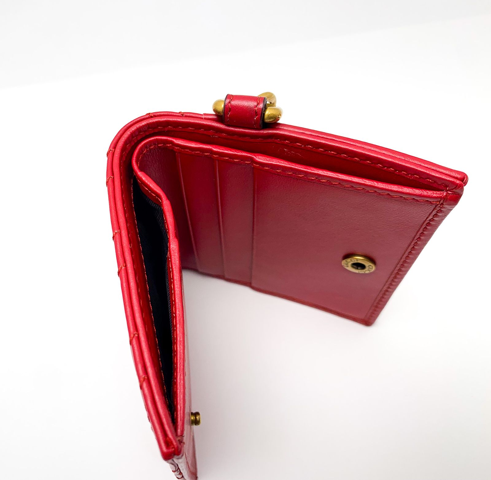 GUCCI グッチ 546579 GGマーモント 赤 カードケース 札入れ キーリング