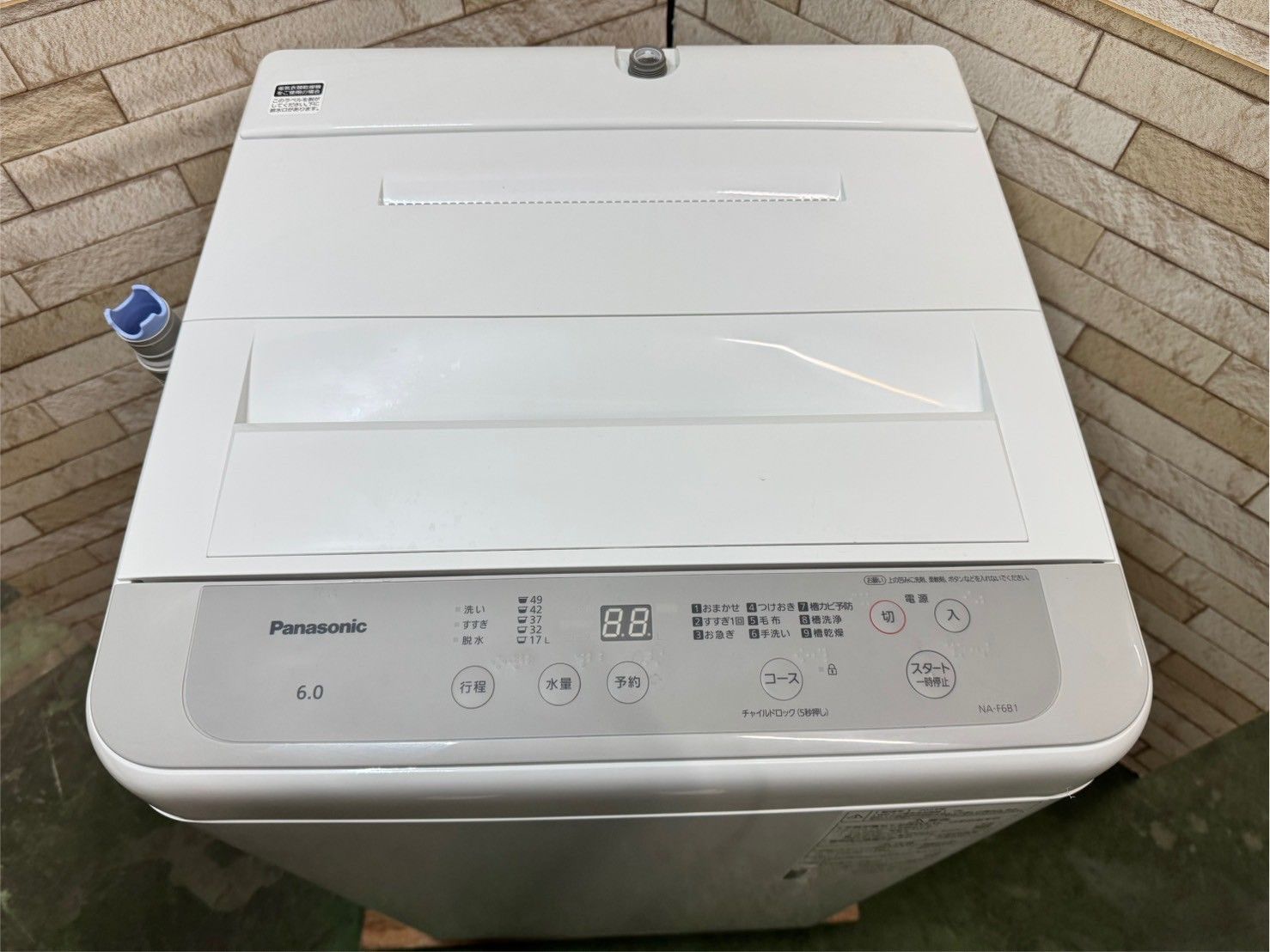 【美品 高年式】大阪送料無料★3か月保障付き★洗濯機★パナソニック★6kg★2023年★NA-F6B1★SS-100 美品 高年式】大阪送料無料☆3か月保障付き☆洗濯機☆パナソニック