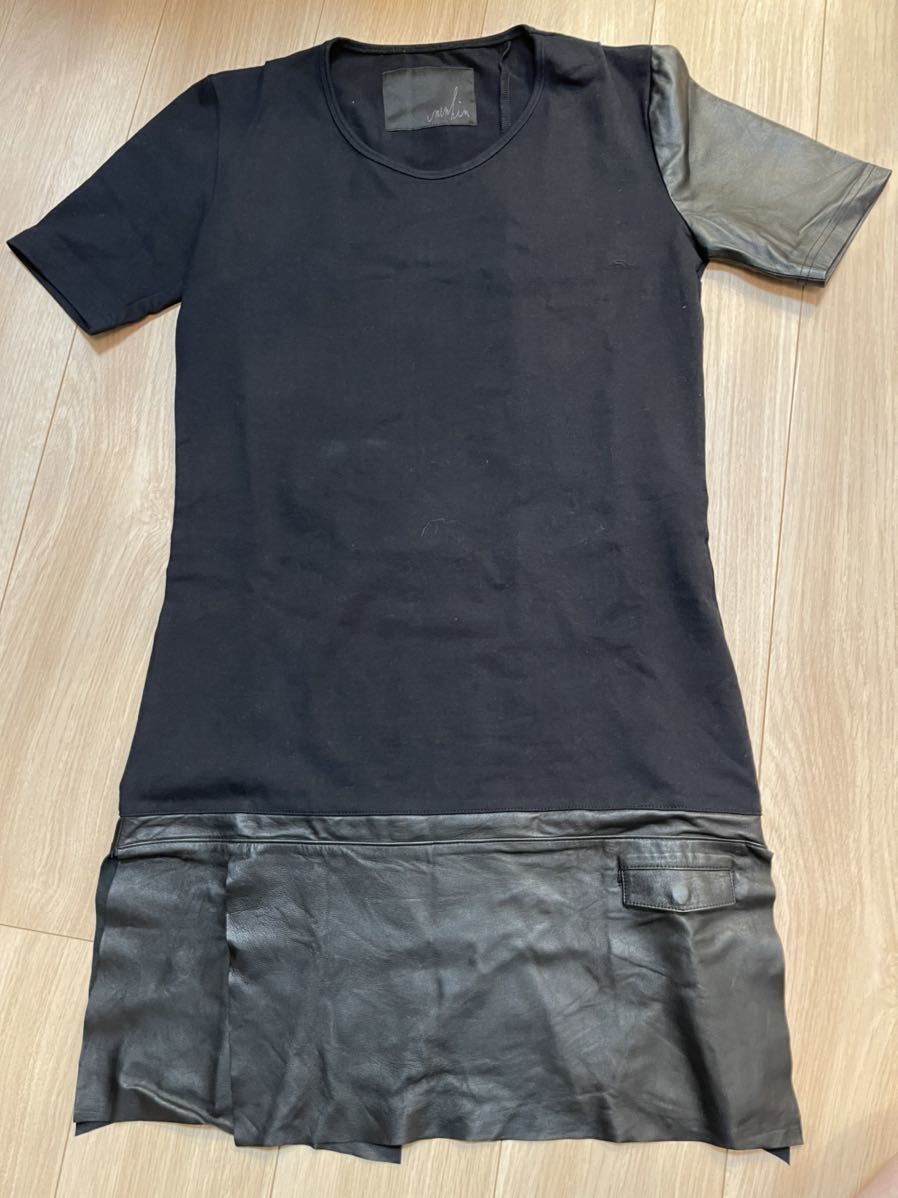 メンヒム memhim 半袖ワンピース Tシャツ カットソー シープレザー ヨウジヤマモト ユリウス 好き 超美品 革 服 トップス 1 ifSIXwasnine