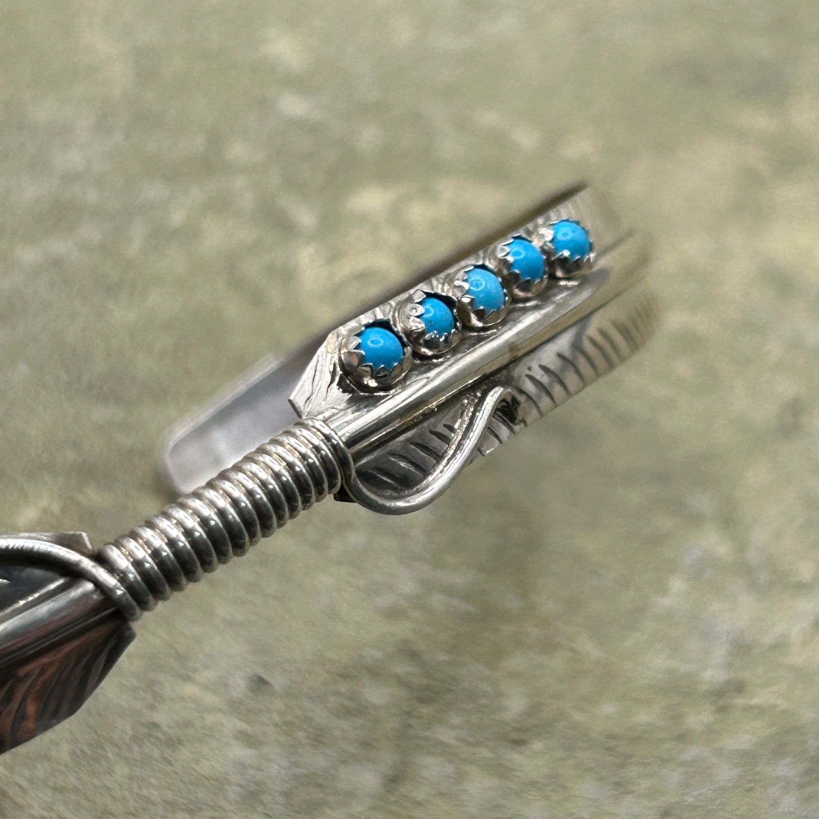 ターコイズ バングル silver925 刻印 ビンテージ vintage silver 925