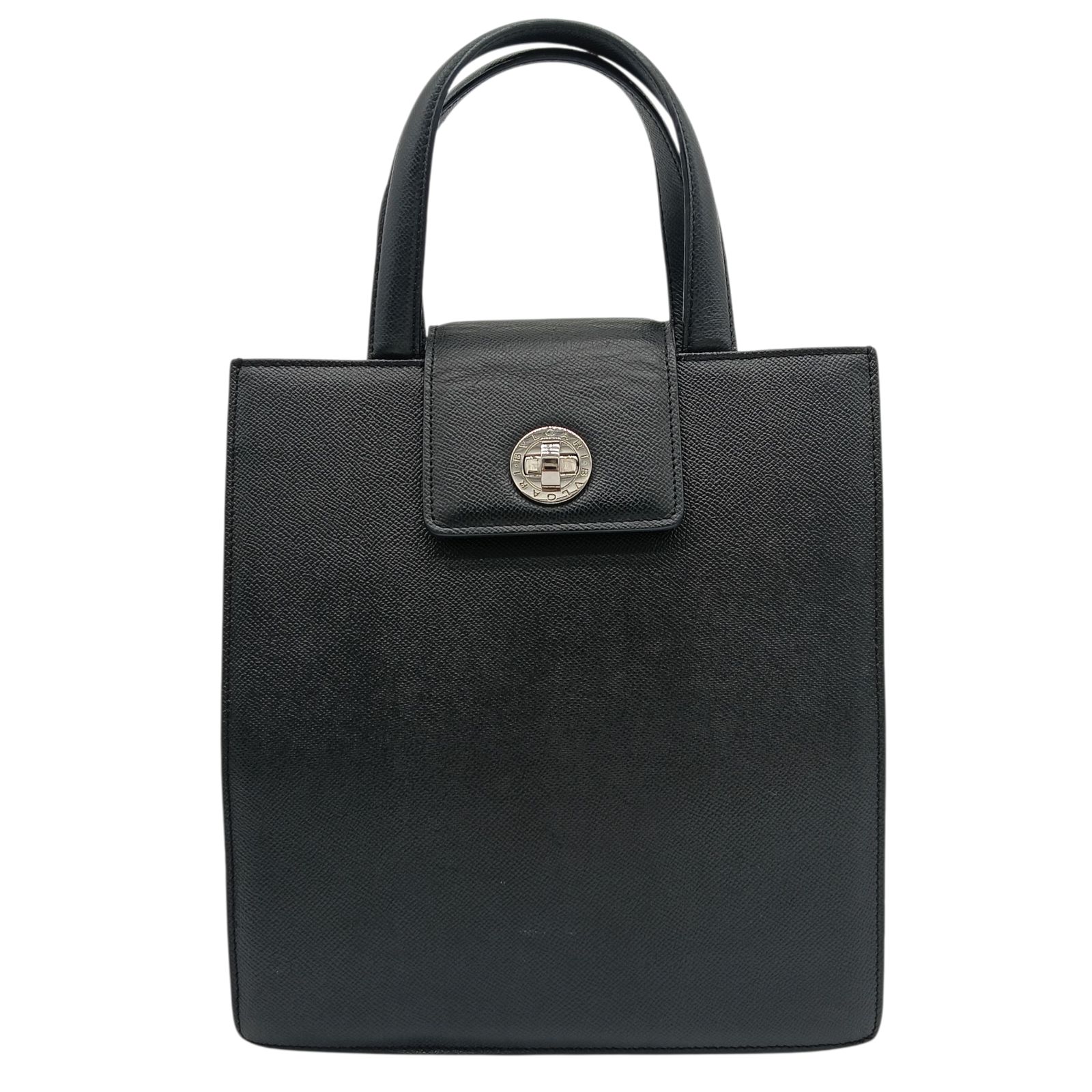 BVLGARI ブルガリ トートバッグ ハンドバッグ ブラック レザー