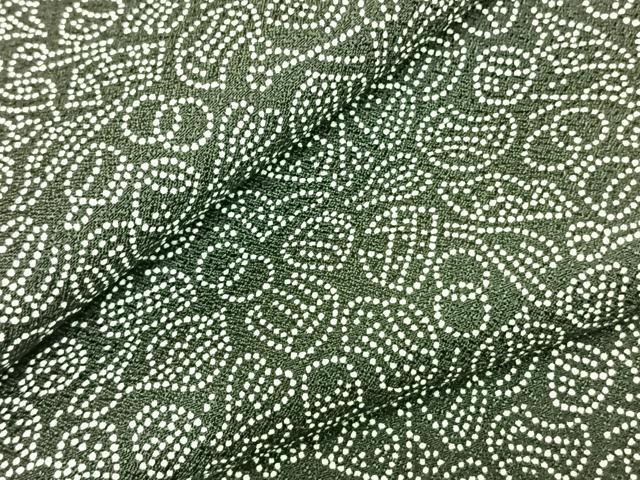 平和屋着物 江戸小紋 単衣 器物文 黒地 ロング丈 洗える着物 AABC0296fy