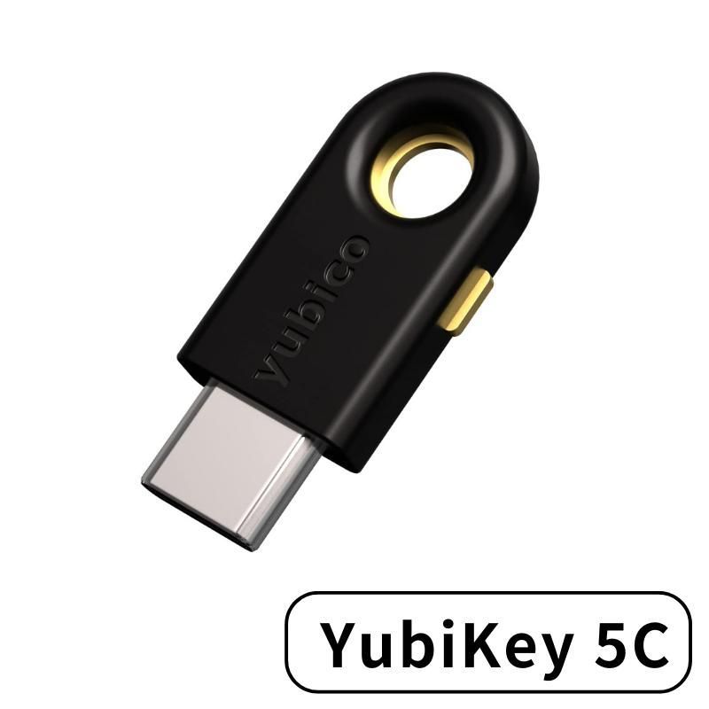 Yubico ユビキー 5C 認証 セキュリティキー YubiKey USB-C Type-C いたずら防止 二要素認証 2FA FIDO認証 ブラック 輸入品