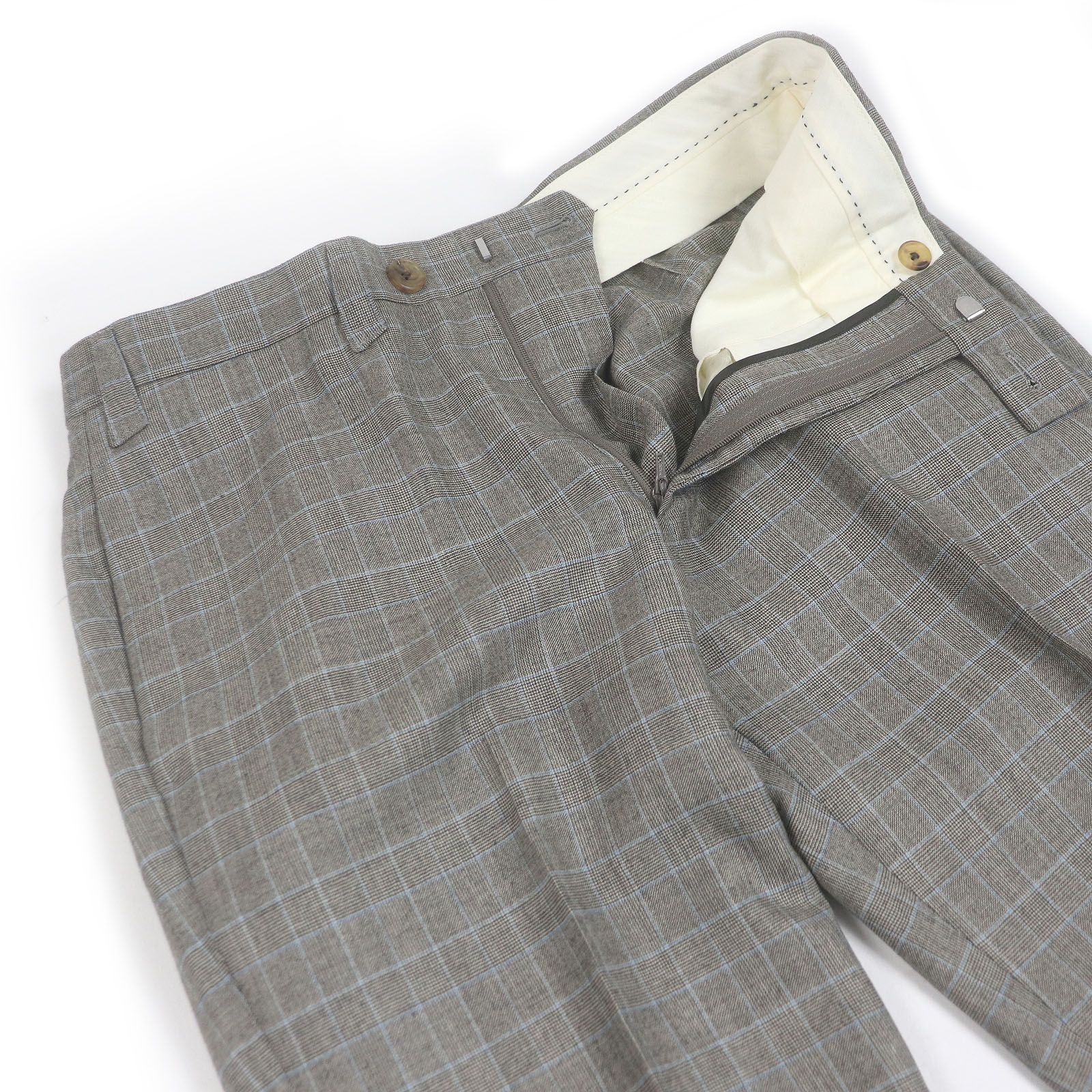 ウール チェック柄