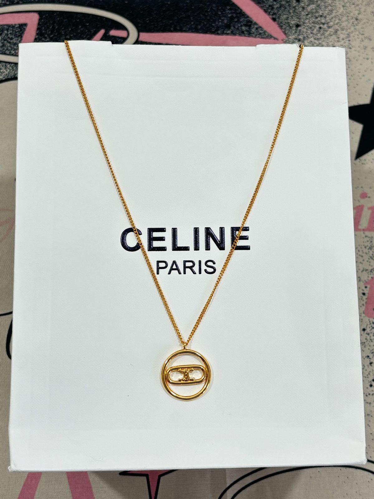 希少?高級 CELINE セリーヌ ゴールド ネックレス