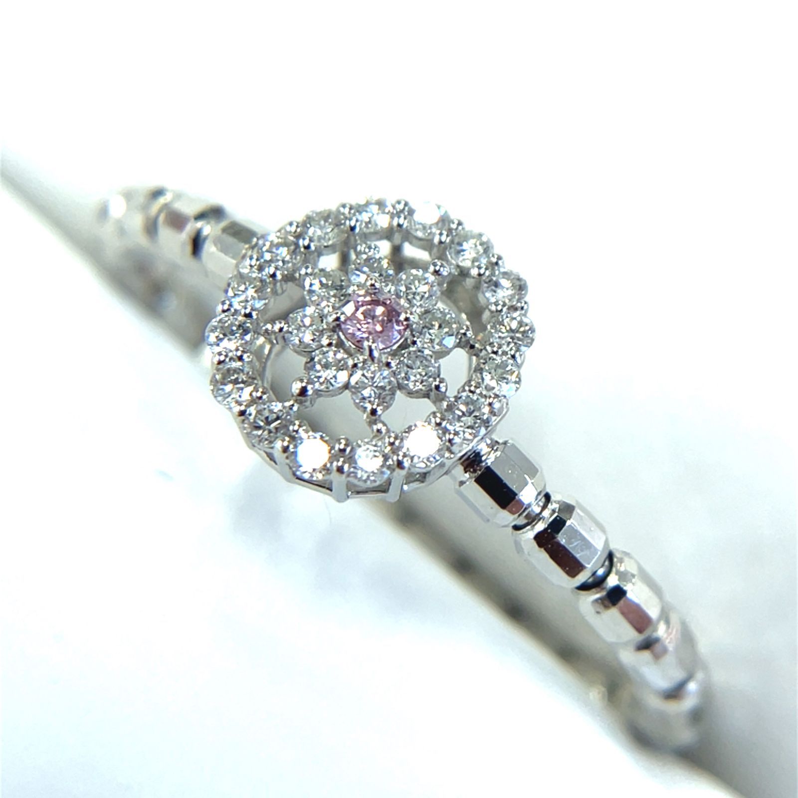 PT950 プラチナ ロイヤルアッシャー ダイヤモンド リング 指輪