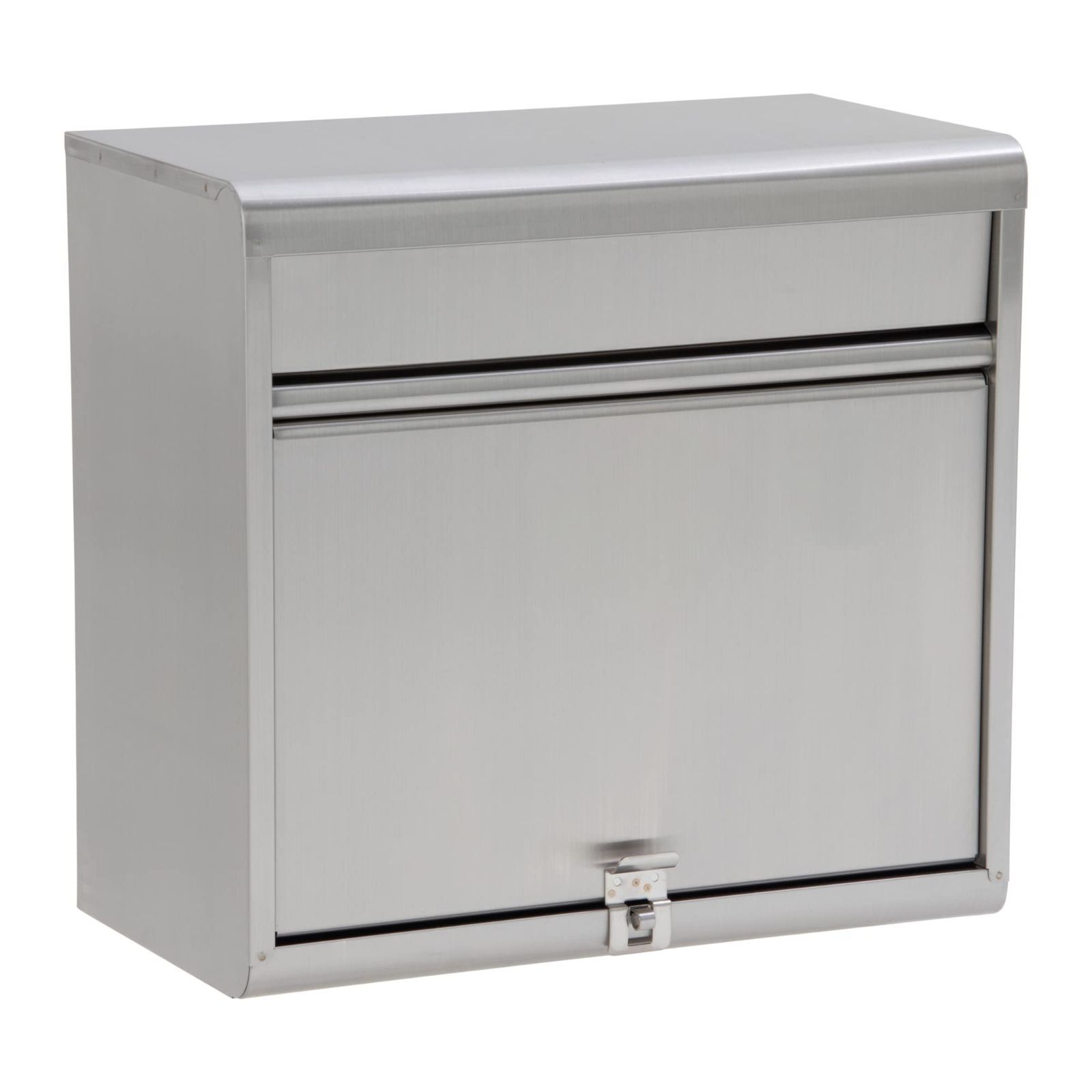 連休期間の新聞もスッポリ受取り 大型ステンレスポスト 奥行20.7×高さ35.0×幅37.0cm 郵便ポスト LIFE PH-60 グリーンライフ GREEN