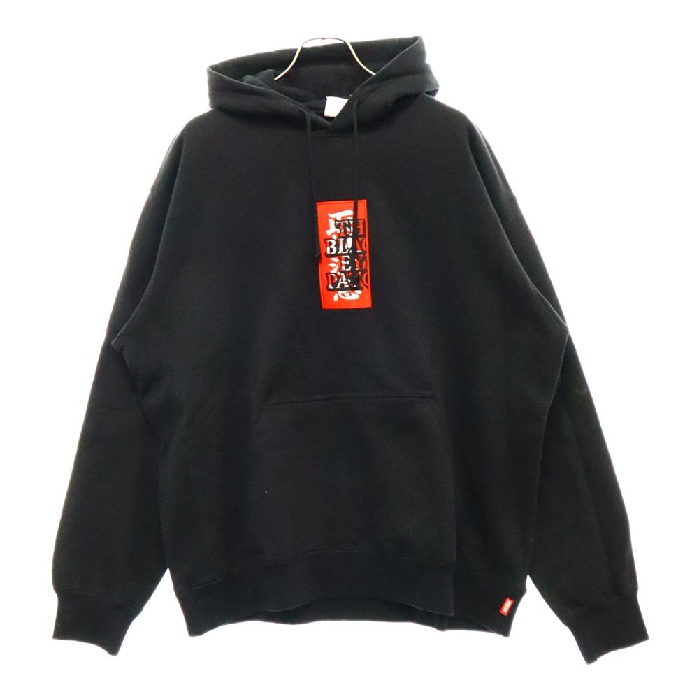 THE BLACK EYE PATCH (ブラックアイパッチ) 23AW HANDLE WITH CARE HOODIE ハンドル ウィズケア  ロゴ刺繍 スウェット プルオーバーパーカー ブラック BEPFW23TP35 - メルカリ