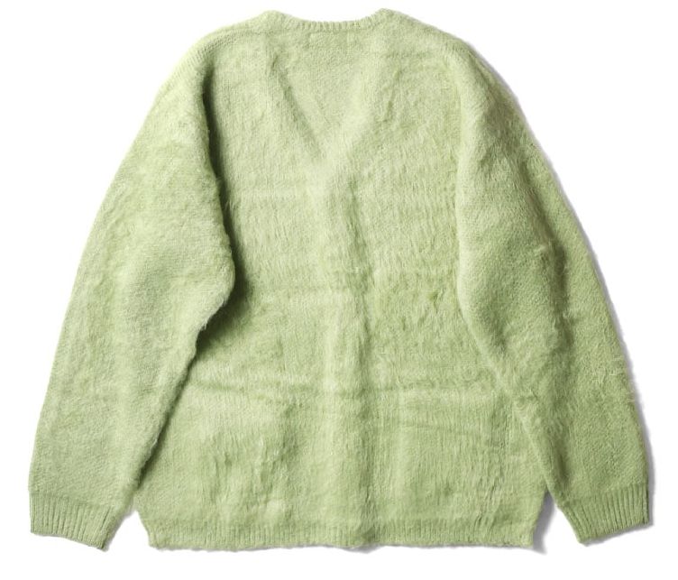 モヘアカーディガン グリーン　カート ヴィンテージ60s？ モヘア カーディガン モスグリーン カートコバーン