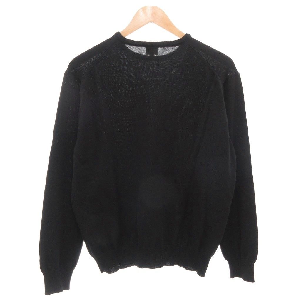 極美品　アルマーニ　コレツィオーニ　ケーブルニット　セーター　ブラック　46 極美品 アルマーニ コレツィオーニ ケーブルニット セーター ブラック