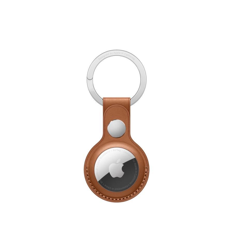 Apple 純正 AirTag レザーキーリング サドルブラウン アップル エアタグ Leather Key Ring