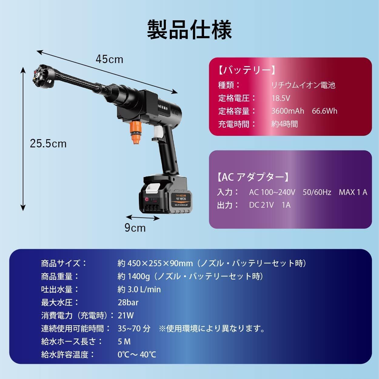 ブリヤンテス・レッド 洗剤ボトル装着可能！コードレスでどこでも