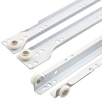 Prime-Line Products R 7212 引き出し用スライドキット 19-3/4 インチ スチール製レール ホワイトの粉体塗装