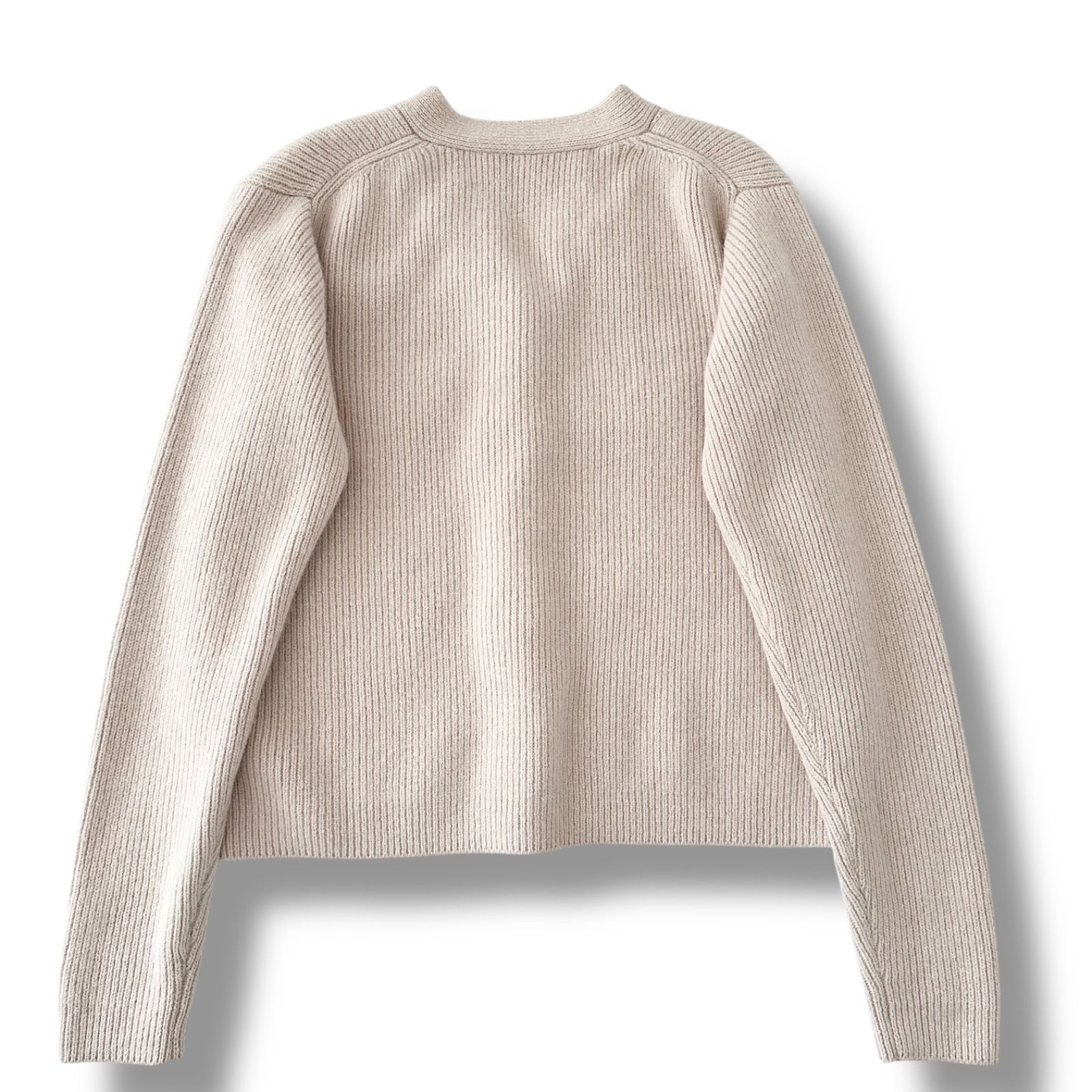 美品 サードマガジン リブ編み ショート カーディガン 9号 ピンク