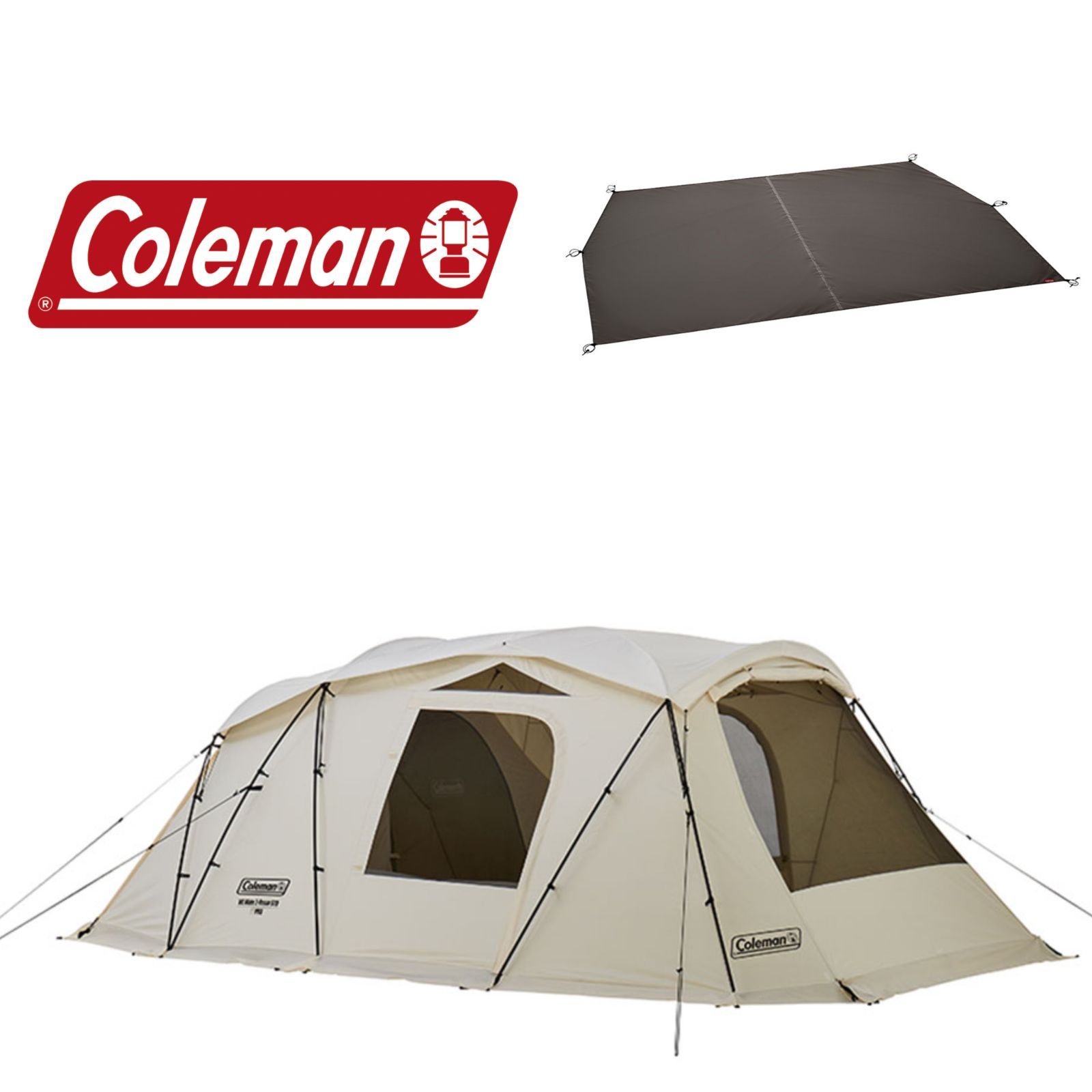 Coleman VC Wide 2-Room STD（4～5-Persons Tent） with Ground Sheet ...