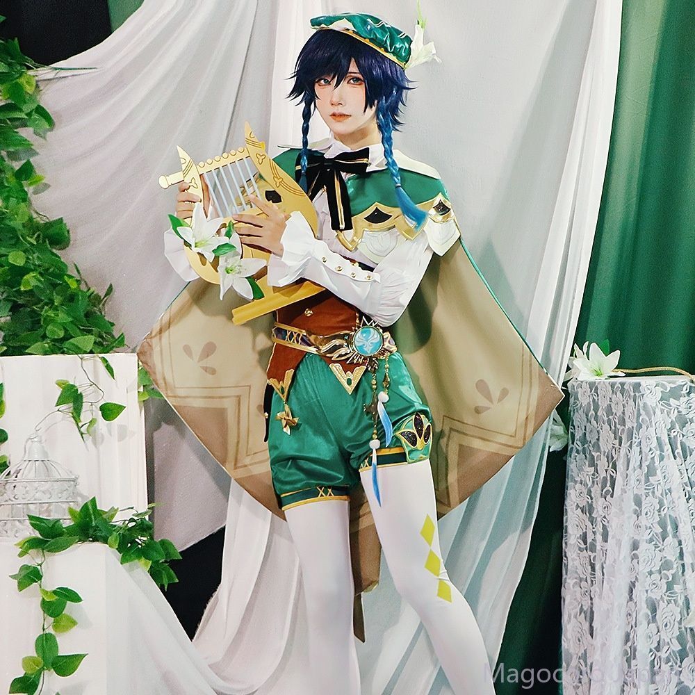 コスプレ衣装原神ヴェンティ風神正太コスチューム衣装ワンピースセットコスプレ