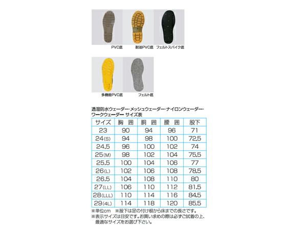 阪神素地 ハンシンキジ F91 水産長靴 先丸 塩ビ底 胸当付 ウェーダー破れに強い210デニールナイロン生地 HRDEVELOPMENT_JP
