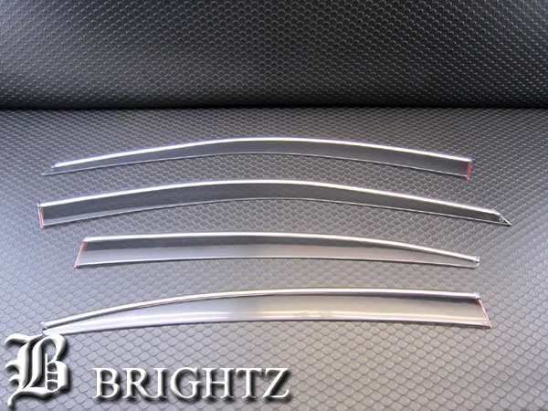 レガシィB4 BM9 BMG BMM サイドドアバイザー メッキモールu0026金具付