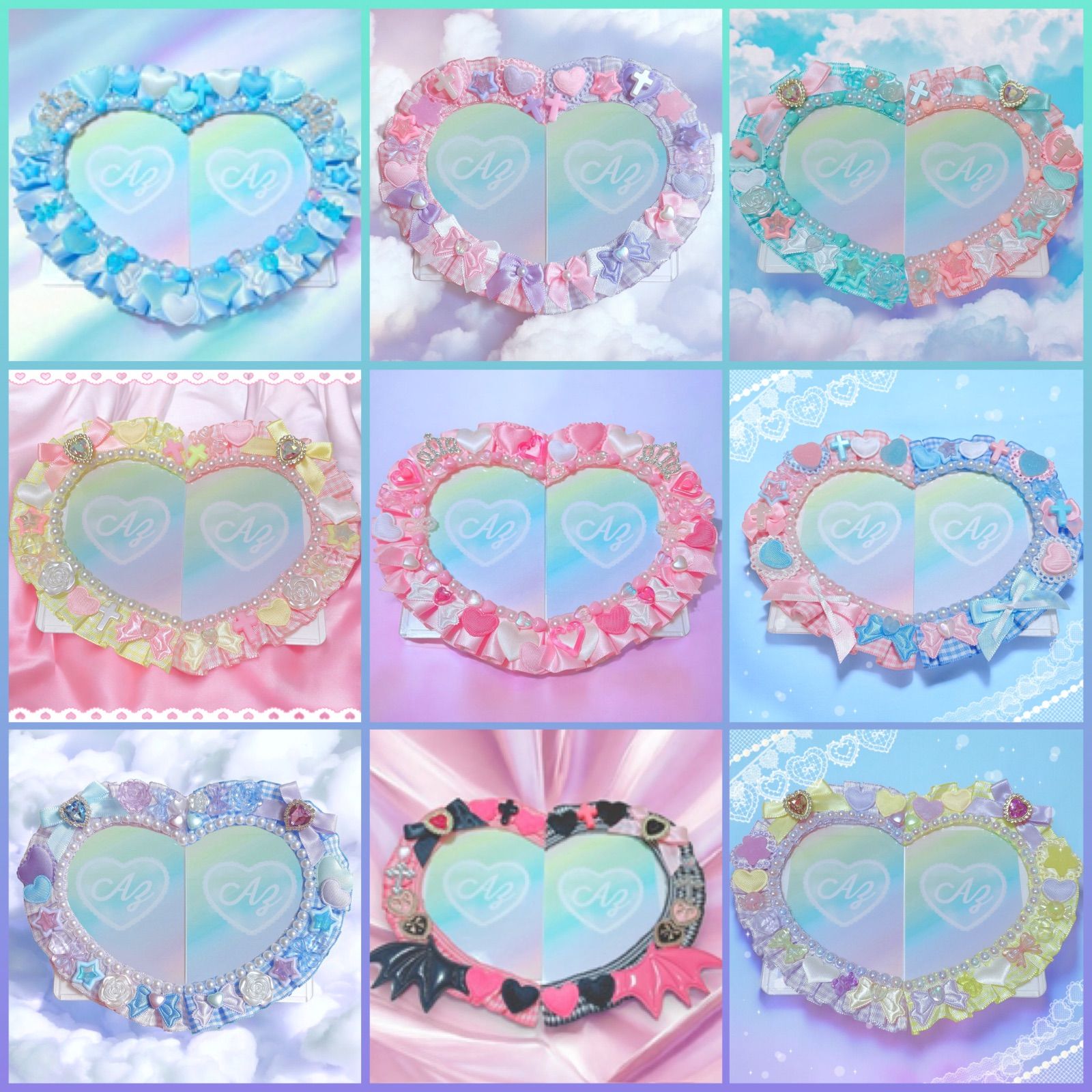 オーダーページ】デコトレカケース・デコスリーブ ブルーセット①