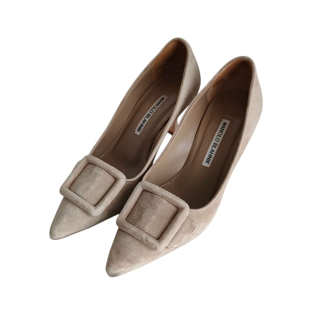 美品 MANOLO BLAHNIK マノロブラニク MAYSALE スエード ポイン 美品 MANOLO BLAHNIK マノロブラニク MAYSALE スエード ポイン