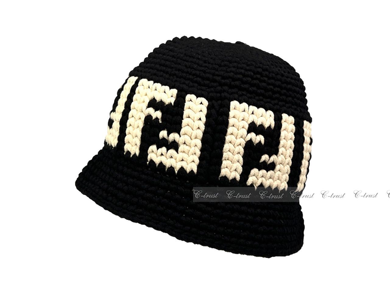 FENDI フェンディ ハット FF ニット レディース ロゴ イタリア製 