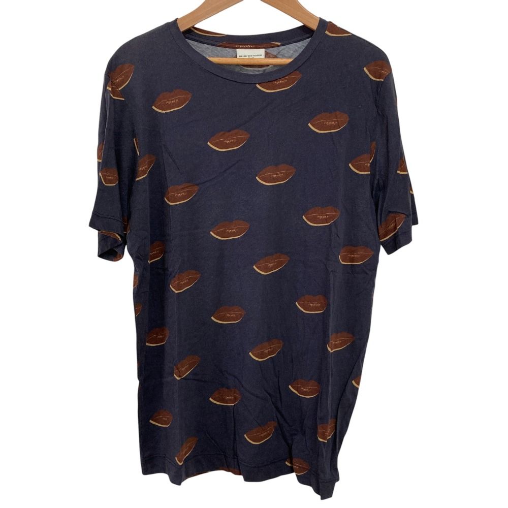 美品 Dries Van Noten ドリスヴァンノッテン リップ柄 クルーネック