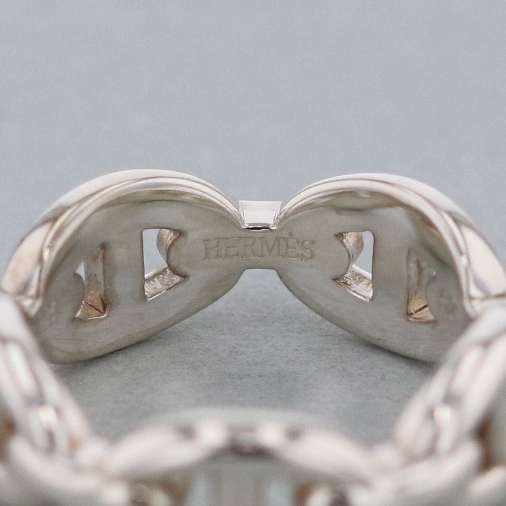 極美品！HERMES シェーヌダンクル アンシェネ リング シルバー #46