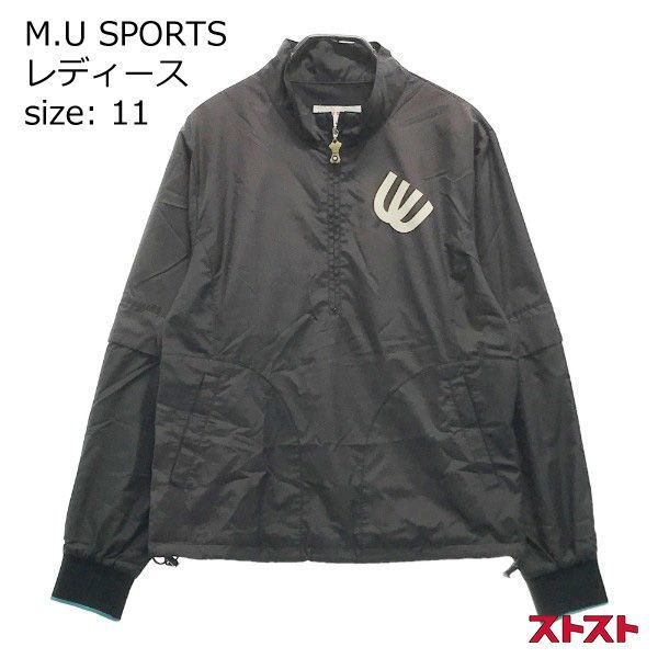 M.U SPORTS エムユースポーツ ハーフジップ ウィンドパーカー 40