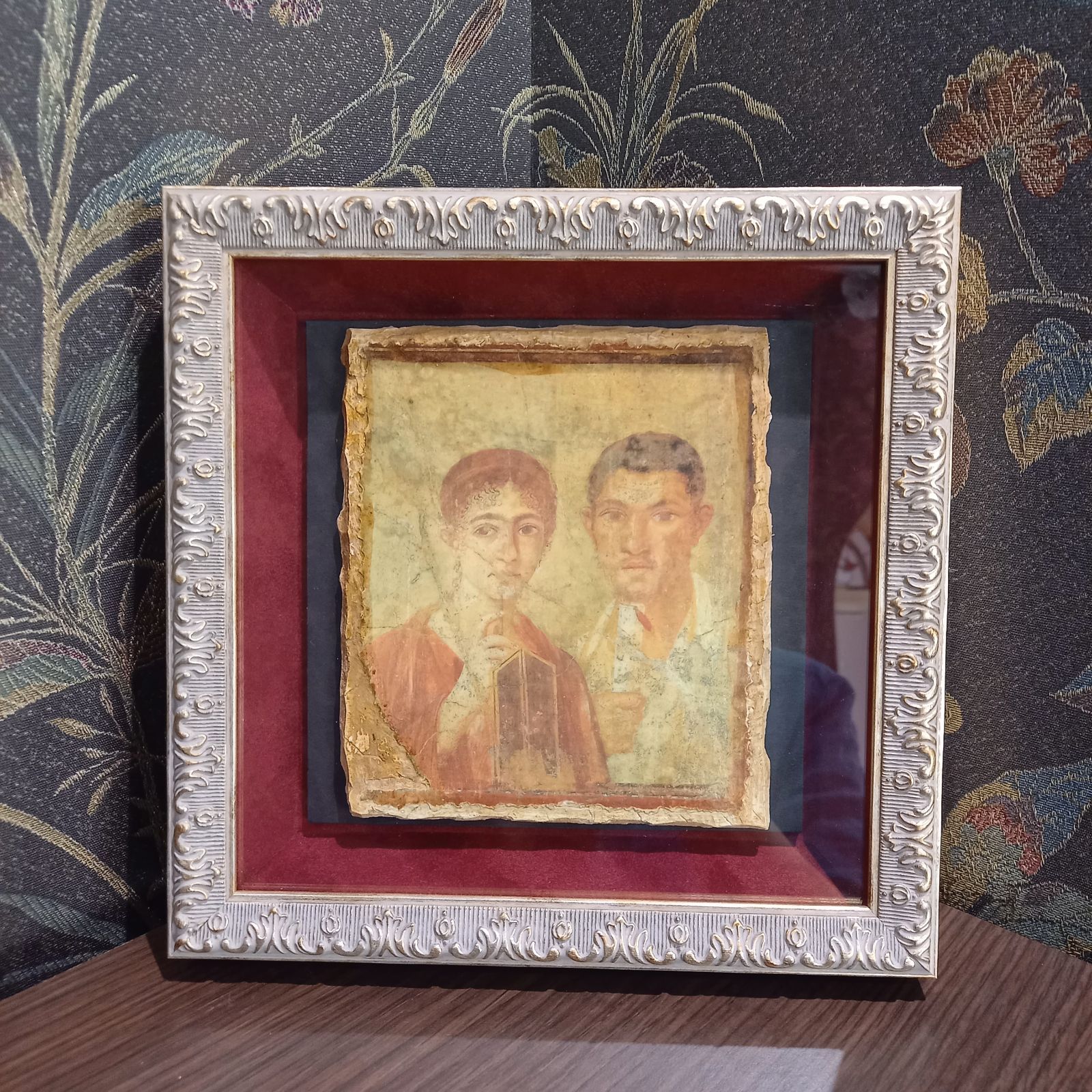 古代ローマのモザイク画風 額付き