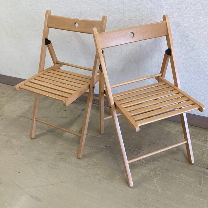 大人気新作 TERJE 折り畳みチェア イケア IKEA テリエ メルカリ - 2脚セット 椅子