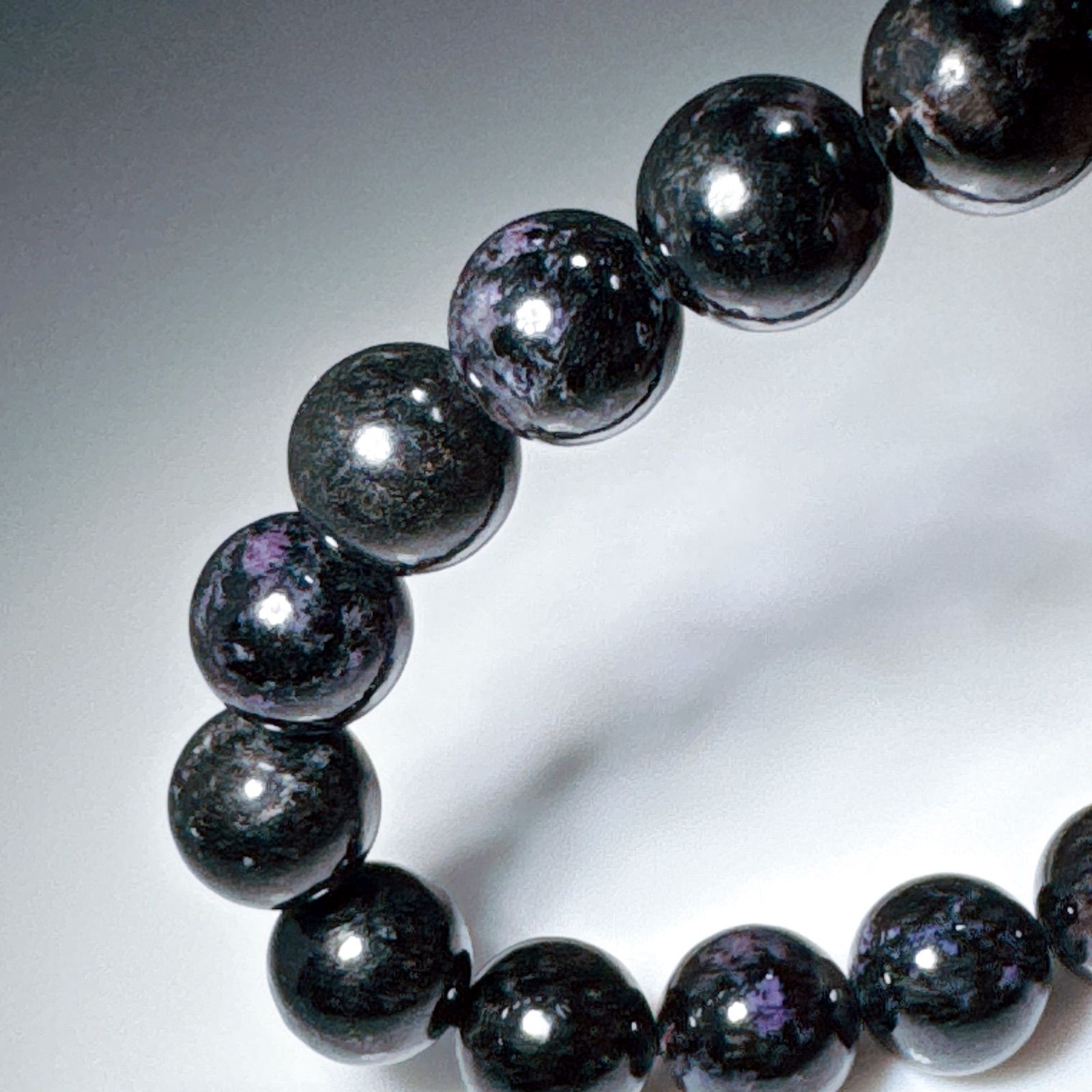 ブラックスギライトブレスレットNO25-2383