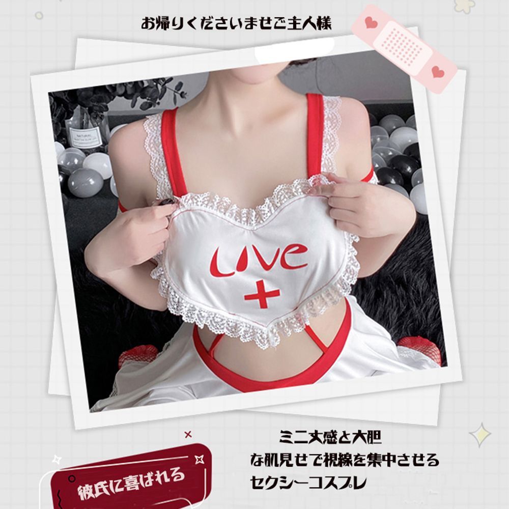 ◎ナース コスプレ セクシー ナース服 制服 ボンデージ　フリーサイズ ナース コスプレ セクシーナース服 制服 ボンデージ 看護婦