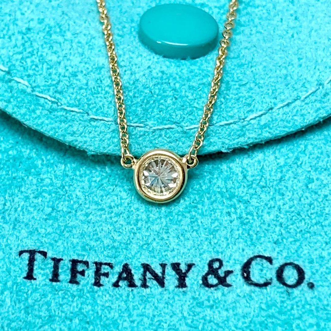 ティファニー 5.7mm バイザヤード ダイヤモンド ネックレス TP1e