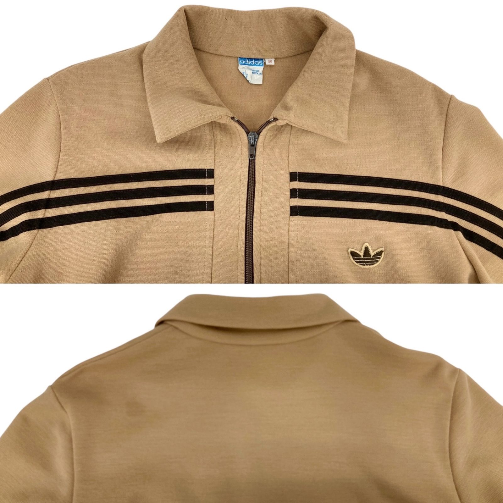 adidas ジャージ adidas ヴィンテージジャージ西ドイツ製襟付きトラックジャケット