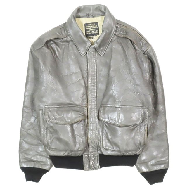 アヴィレックス AVIREX A-2 フライトジャケット ブルゾン リアル
