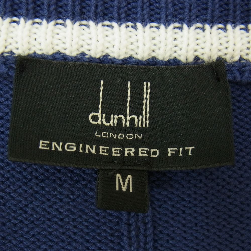 【未使用】Dunhill ロゴ　vネックニット イタリア製 Dunhill ダンヒル イタリア製 Vネック ライン ニット セーター