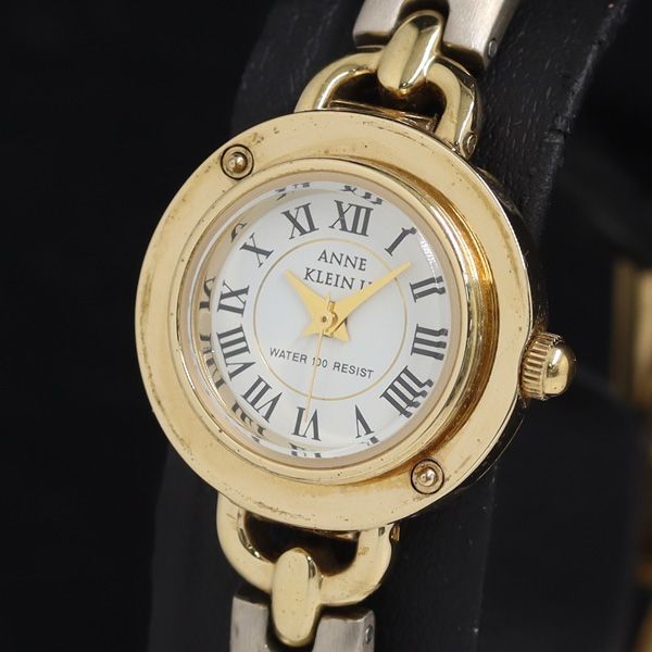 ANNE KLEIN Ⅱ　レディースクォーツ チェンジングベゼル ANNE KLEIN II アンクライン QZ チェンジベゼル・交換ベルト付き