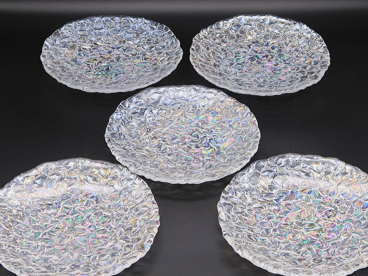 未使用美品！ホヤ クリスタル / HOYA CRYSTAL ガラス製 あじさい