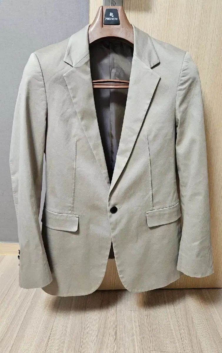 TIME HOMME 季節の変わり目 綿 ブレザー ジャケット 95 サイズ ベージュカラー