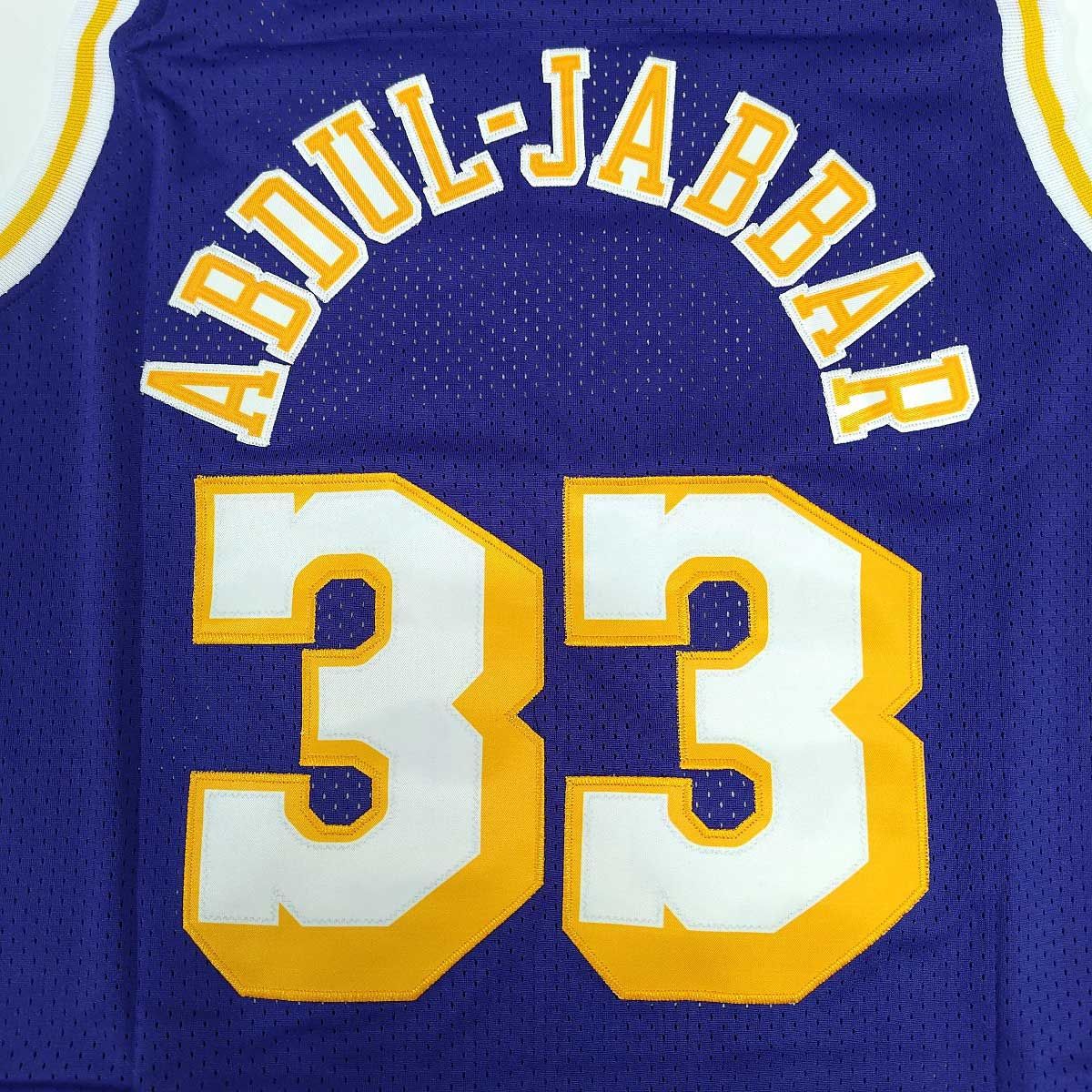 【中古・未使用品】ミッチェルアンドネス Mitchell&amp;Ness NBA ロサンゼルス レイカーズ オーセンティック ユニフォーム ジャージ 1984-85 #33 カリーム・アブドゥル・ジャバー  ABDUL-JABBAR L 中古・未使用品】Mitchell&Ness NBA ロサンゼルス レイカーズ