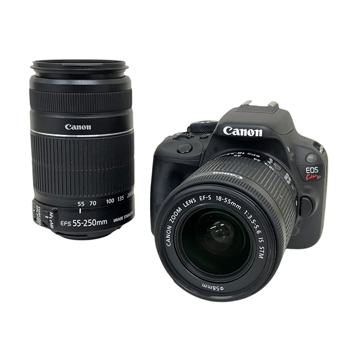 Canon EOS Kiss X7 18-55mm F3.5-5.6 55-250mm F4-5.6 ダブル