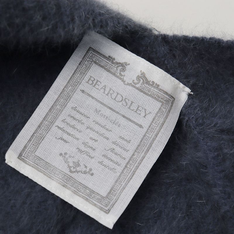 ビアズリー BEARDSLEY FOX フォックスカシミヤロングカーディガン F