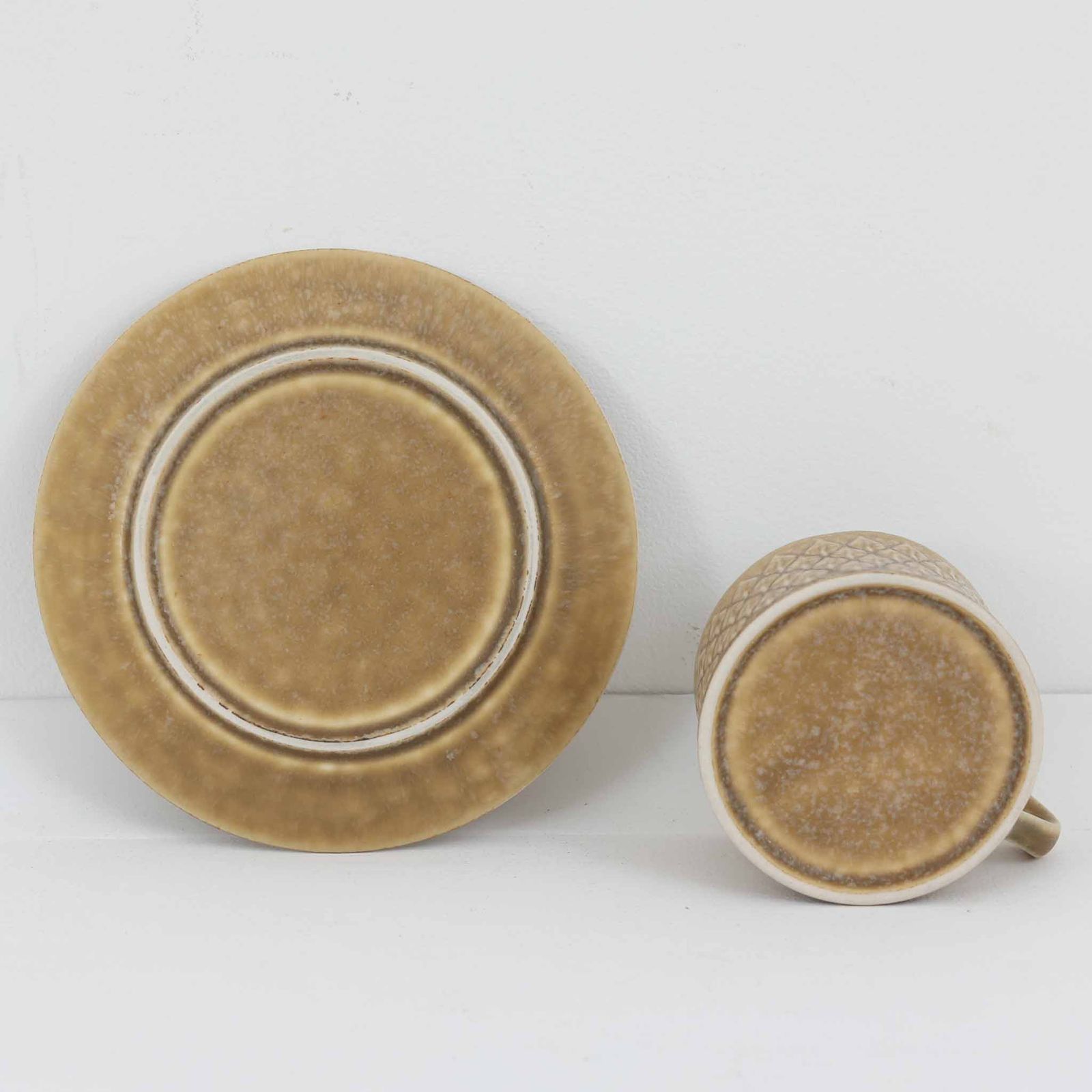 北欧ビンテージ クイストゴー レリーフ 皿 イェンス relief ケーキプレート Ｂ&Ｇ 16，5cm 2枚セット デンマーク アラビア ダンスク カフェ Kronjyden イェンス・H・クイストゴー Relief レリーフ プレート 25cm