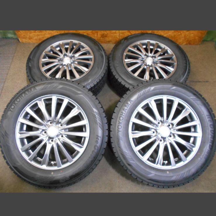 T-2143 本州 22年製 iG60 205 65 超バリ山 C28セレナ ヤリスクロス 等 16インチスタッドレス タイヤホイール館