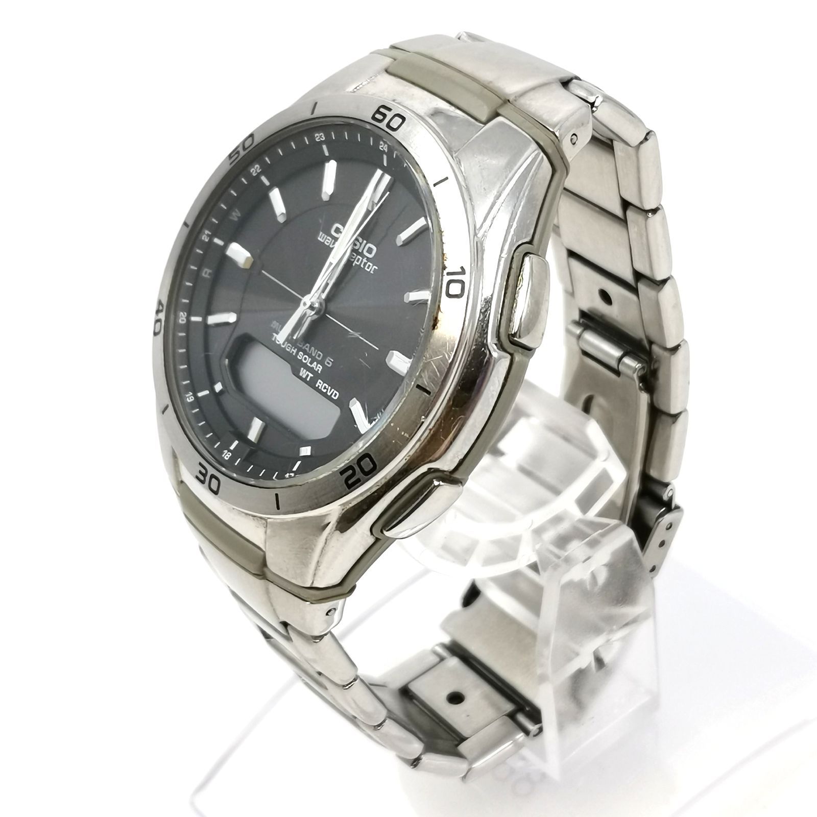 CASIO Wave cepter ウェーブセプター 電波ソーラー WVA-M640 文字盤黒