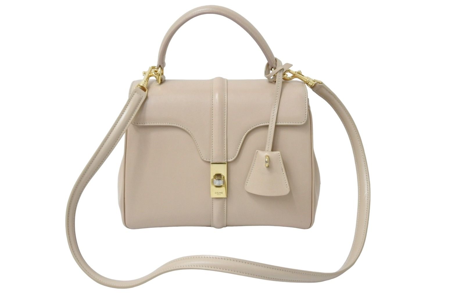 CELINE 16 スモール 2WAYハンドバッグ ベージュ セリーヌ スモール 16(セーズ)バッグ ベージュ 188003BEY.02BG